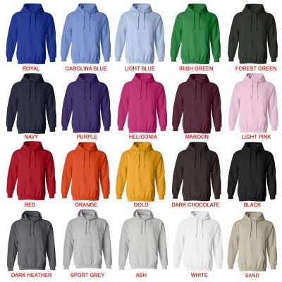 hoodie color chart - Terror Band Store